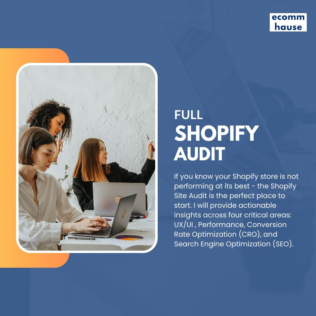 optimisez vos ventes avec notre service d'audit de conversion shopify. analysez vos performances, identifiez les points d'amélioration et transformez vos visiteurs en clients fidèles. maximisez votre taux de conversion dès aujourd'hui !